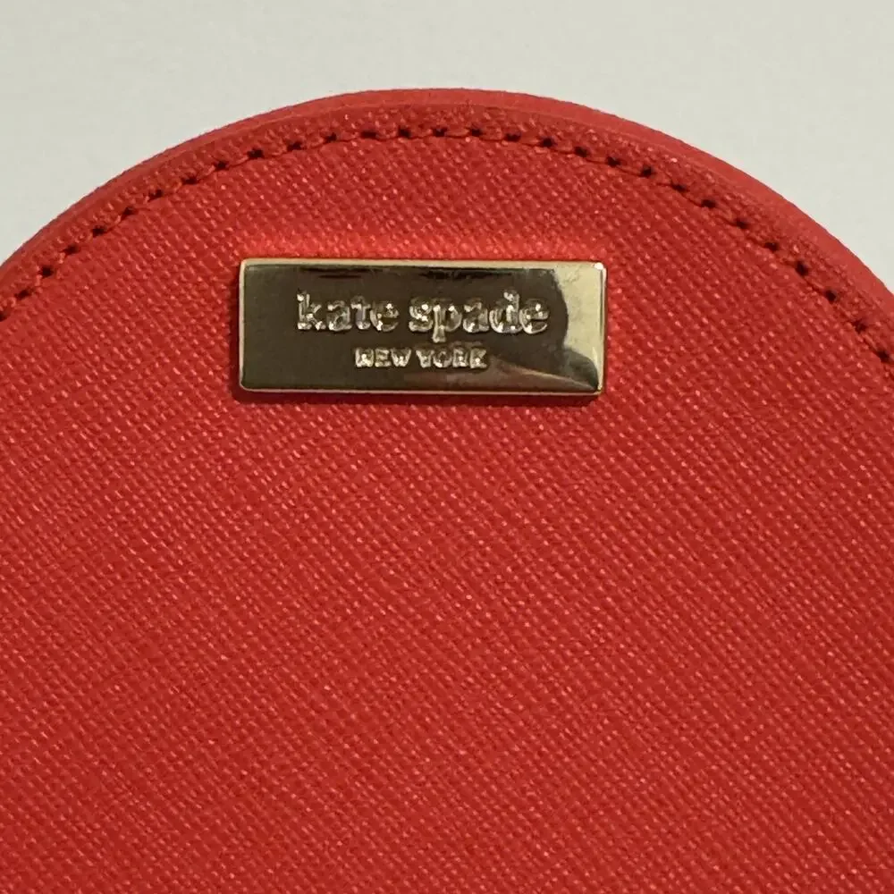 KATE SPADE Flamingo Pink Zip-Around Animal Print Coin Wallet